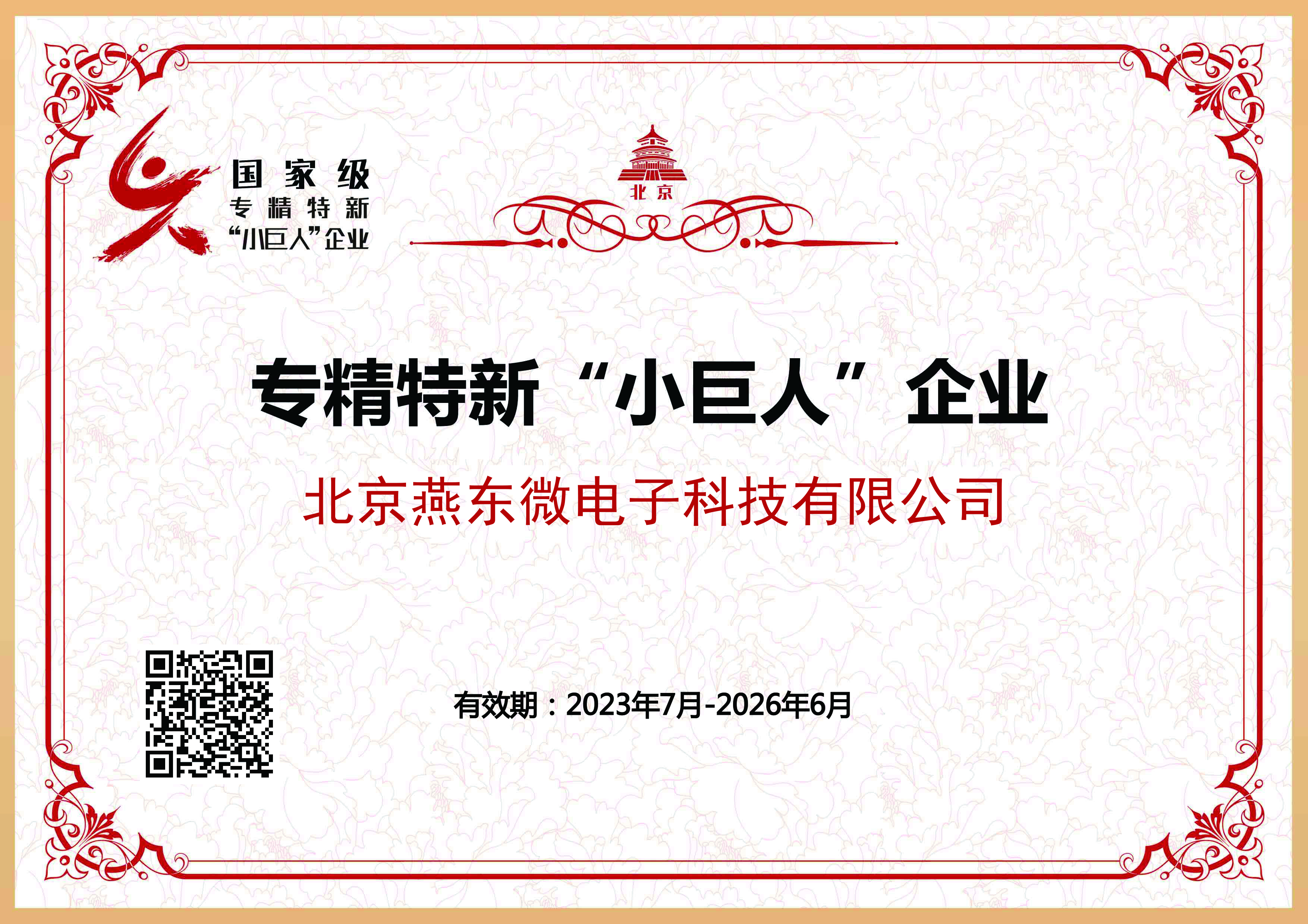 leyu网站微所属leyu网站科技获国家级专精特新“小巨人”企业认证